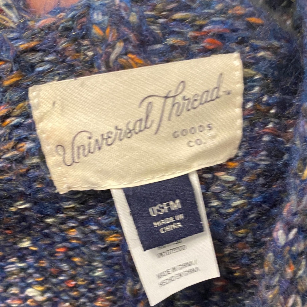 Universal Thread Blue Knit Poncho - image 4